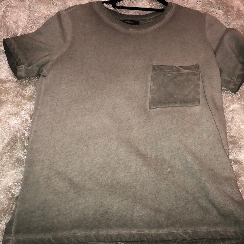 Olive Acid Wash T-Shirt